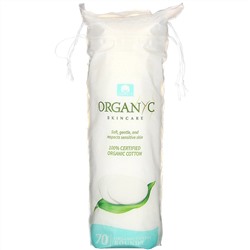 Organyc, органические ватные диски, 70 штук