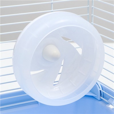 Клетка для грызунов укомплектованная, 23×19×28 см, голубая