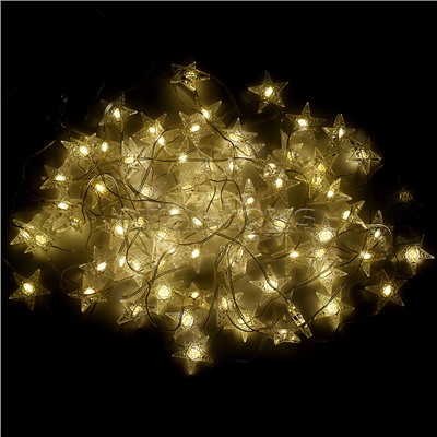 Электрогирлянда интерьерная "Звезды" теплый