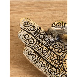 Подставка под благовония «Мудра», 14×7.5 см, алюминий