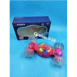 Музыкальная машинка светящаяся с шестерёнками