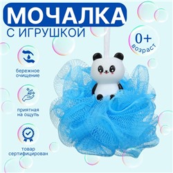 Игрушка-мочалка для купания, детская «Пингвин»