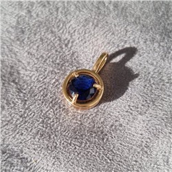Кулон Xuping, покрытие позолота, вставка: камень синий, арт.001.871