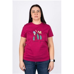 Футболка женская 53237 (Ягодный)