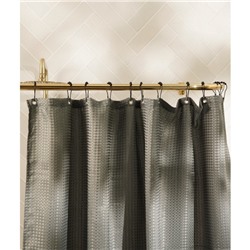 Штора для ванной «Олива», с люверсами, 180×180 см, полиэстер, серая