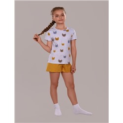 Пижама для девочки Кошки арт.ПД-009-024