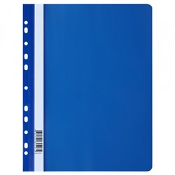 Скоросшиватель А4 пластиковый с перфорацией синий ММ-30731 (355678) Стамм