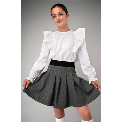 Нарядная блузка для девочки с длинным рукавом Happyfox