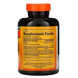 American Health, Ester-C с цитрусовыми биофлавоноидами, 500 мг, 240 капсул