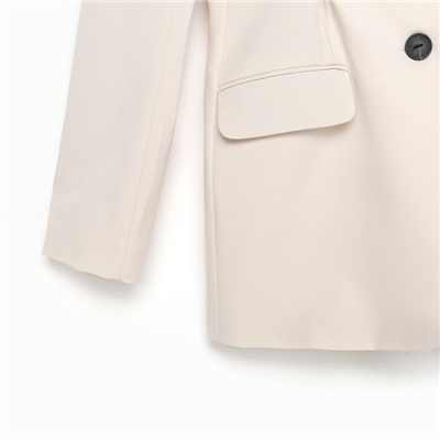 Пиджак женский с защипами MIST, размер 46, молочный