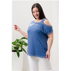 Туника 9042 (Индиго меланж)