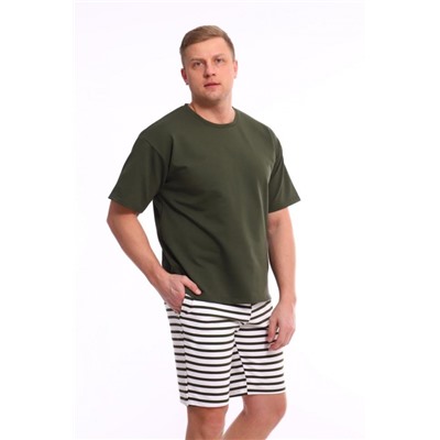 Комплект с шортами Бриз 35ф-09ф (Хаки)