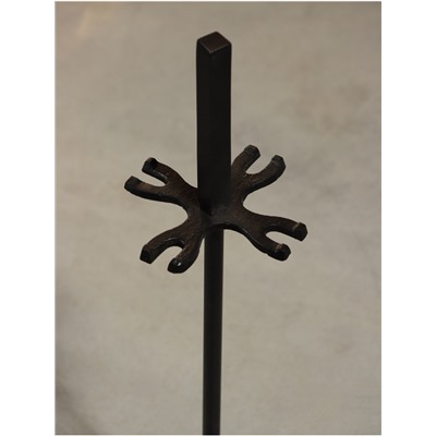 Каминный набор «Пламя», 4 предмета, 13×13×48 см, сталь