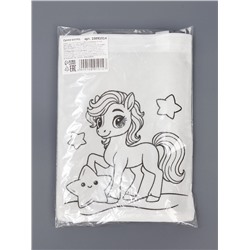 Сумка-Шопер детская под роспись лошадка «Новогодняя звездочка»