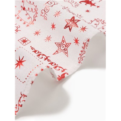 Скатерть новогодняя «Этель. Новогодняя», 100×140±5 см, 80% п/э, 20% лён, 120 г/м²