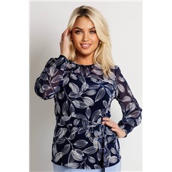 Блузка женская  4021/18/Темно-синий