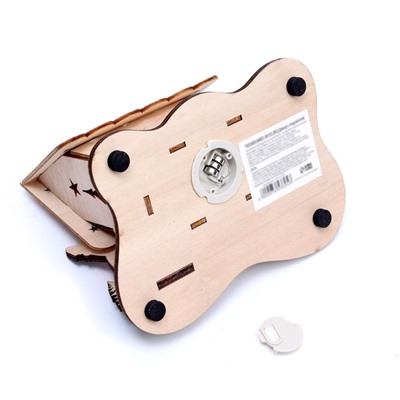 Декор с подсветкой «Дом со звёздами», 15.5×11×12 см