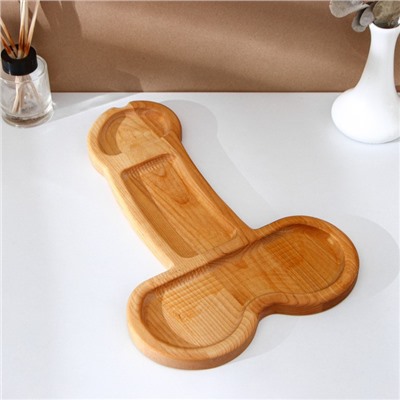 Блюдо для подачи Adelica (XXL), в подарочной коробке, дерево береза, 38×24.5×1.7 см