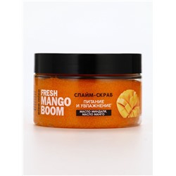 Скраб-слайм для тела Fresh mango boom, питание и увлажнение, с ароматом манго, 250 г, PICO MICO