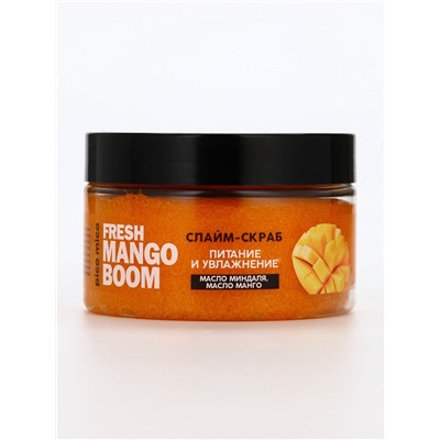 Скраб-слайм для тела Fresh mango boom, питание и увлажнение, с ароматом манго, 250 г, PICO MICO