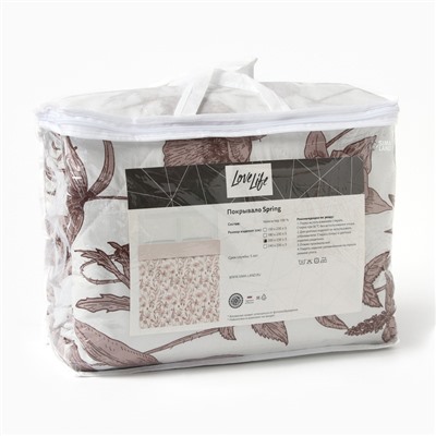Покрывало 1.5-спальное LoveLife Spring, 150×230±5 см, жатка