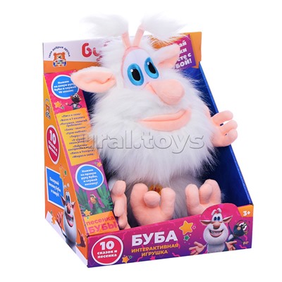 Игрушка мягкая "Буба" (10 сказок и песня 26 см, озвуч) в коробке