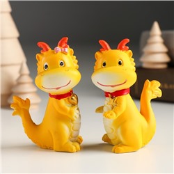 Фигурка полистоун «Маленький дракоша со звёздочкой», 5×4×8 см, МИКС