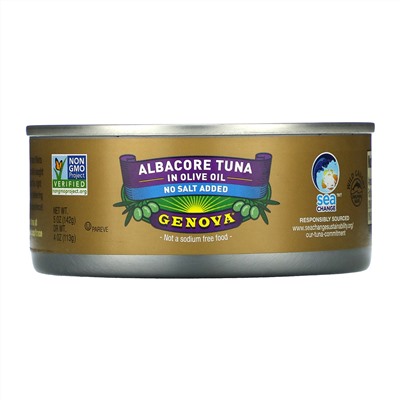 Genova, Genova, Albacore Tuna In Olive Oil, 5 oz ( 142 g)
