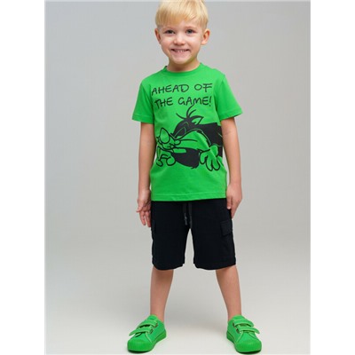 Комплект трикотажный для мальчиков: фуфайка (футболка), шорты