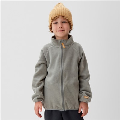 Детская кофта на молнии KAFTAN, серая, размер 30 (98-104 см)