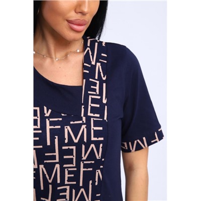 Костюм с брюками 346 (Темно-синий)