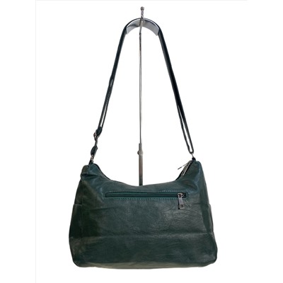 Женская сумка из искусственной кожи, цвет зеленый