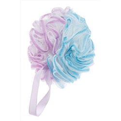 Dewal Beauty Мочалка для тела BCS-70, белая с голубым, фиолетовым, 70 г KRISTALLER, 1117372