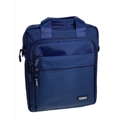 Сумка мужская  текстильная, цвет  синий