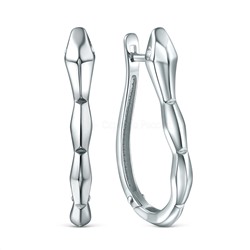 Серьги из серебра с фианитами родированные - Змеи С5392р