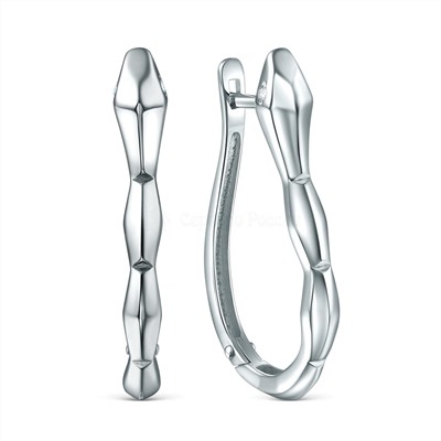 Кольцо разъемное из серебра родированное - Змея К5392р