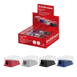 Точилка пластиковая с контейнером  "Мини, Классика" ассорти 60079 ErichKrause