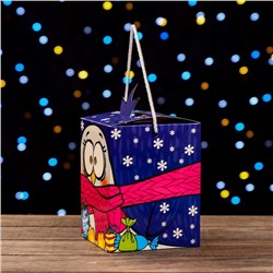 Подарочная новогодняя коробка «Смекубик Пингвинёнок», для сладких подарков, 12×12×15.5 см