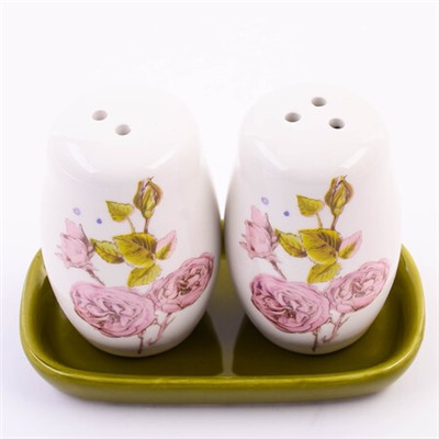 60261 Набор для специй 3пр Розовый сад доломит LR (х72)