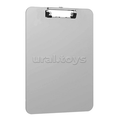 Клипборд пластиковый A4 (225×315 мм) толщина 2,2 мм, ассорти два цвета (дымчатый, голубой)