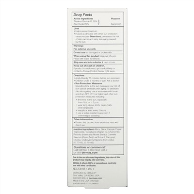 Derma E, Essentials, солнцезащитная минеральная пудра, SPF 30, 4,0 г (0,14 унции)