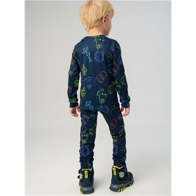 Термокомплект трикот. для мальчиков: фуфайка (футболка) с длин. рук, брюки