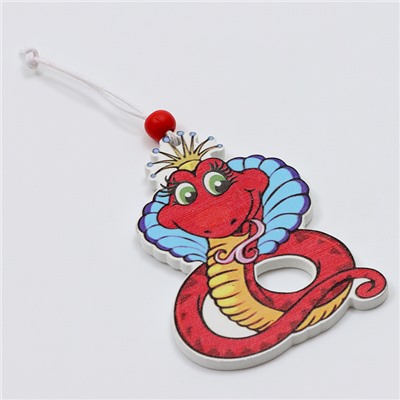 Елочные игрушки в деревянной подарочной упаковке, 9 шт.