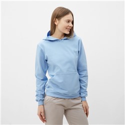 Толстовка женская с начёсом Tusi, голубая, размер 46