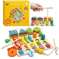 Игра развивающая 4 в 1 "Обучайся"