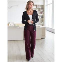 Кардиган тонкой ажурной вязки из хлопка и вискозы