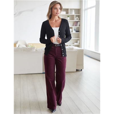 Кардиган тонкой ажурной вязки из хлопка и вискозы