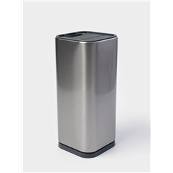 Подставка для ножей и ножниц Magistro «Металлик», 10×10×23 см, серебристая