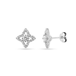 Серьги из серебра куб.циркон., МЦВА204