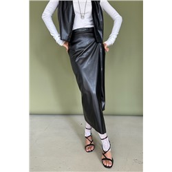 Юбка эко-кожа  ECO040/03/Черный